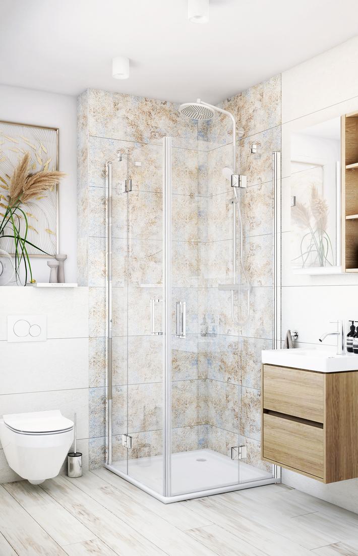 Jasna łazienka z pastelowymi akcentami